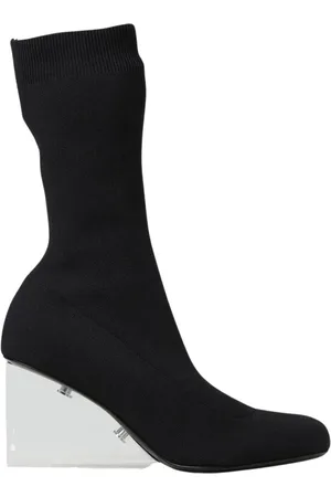 Alexander McQueen Sko, Dame, Sort, 38 1/2 EU, Sort Strikket Kile Ankelstøvler