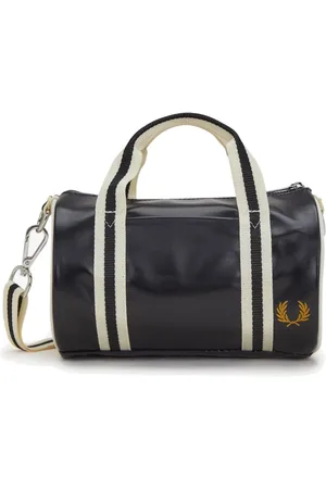 Fred Perry Taske, Herre, Sort, ONE SIZE, Polyester, Mini Barrel Taske