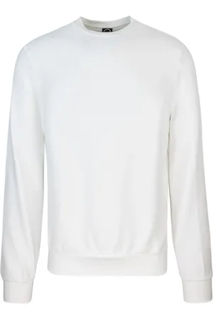 Colmar Sweathshirts & Hoodies, Herre, Hvid, M, Bomuld, Hvid Forårssweater Regular Fit