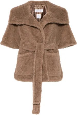 Max Mara Jakke, Dame, Brun, M, Uld, Clay Amato Stilfuldt Mode Tilbehør