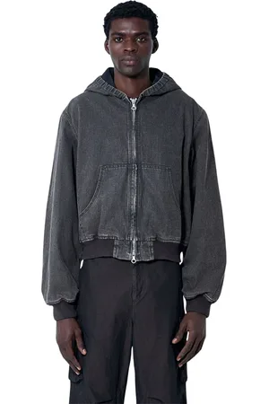 OUR LEGACY Jakke, Herre, Sort, 2XL, Denim, Denim Hættetrøje med Kængurulomme