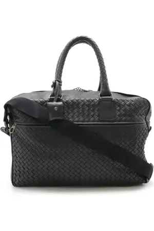 Bottega Veneta Pre-owned, Herre, Sort, ONE SIZE, Uld, Pre-owned Laeder dokumentmapper