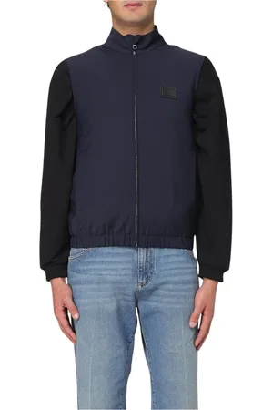 Dolce & Gabbana Jakke, Herre, Blå, S, Uld, Blå Højhalset Jakkevest