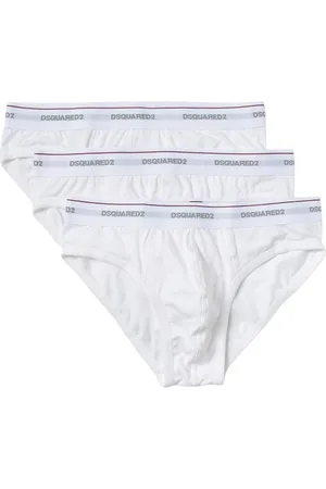 Dsquared2 Undertøj, Herre, Hvid, L, Bomuld, Hvid Briefs Sæt til Mænd