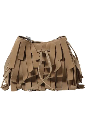 Hogan Taske, Herre, Brun, ONE SIZE, Uld, Mini Fringe Skuldertaske