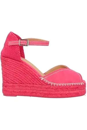 Castaner Sko, Dame, Lyserød, 36 EU, Klassiske Espadrille Kile Sandaler