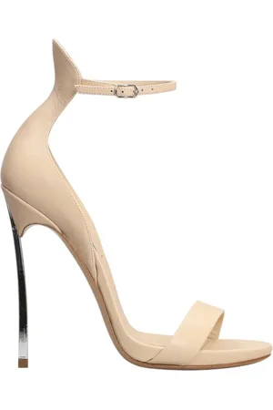 Casadei Sko, Dame, , 40 EU, Læder, Elegant sølv højhælede sandaler
