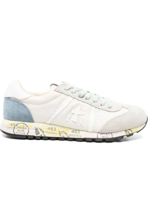 Premiata Sko, Dame, Flerfarvet, 39 EU, Hvide Sneakers til Kvinder