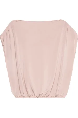 Oltre Bluser & Skjorter, Dame, Lyserød, M, Draperet T-shirt