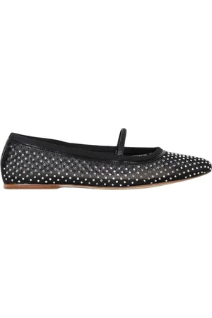 A.P.C. Sko, Dame, Sort, 41 EU, Embellished Mesh Ballerinas til kvinder