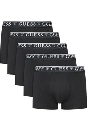 Guess Undertøj, Herre, Sort, XL, Bomuld, 5-Pack Stræk Bomuld Boxers - Sort
