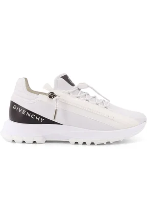 Givenchy Sko, Herre, Hvid, 43 EU, Læder, Hvide Logo Print Sneakers