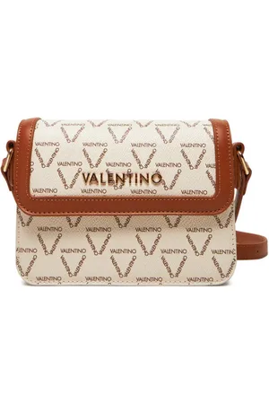 Valentino by Mario Valentino Taske, Dame, Brun, ONE SIZE, Uld, Lady Re Skuldertaske Bianco/Cuoio