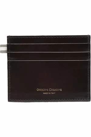 Officine creative Tilbehør, Herre, Brun, ONE SIZE, Uld, Stilfuldt Kortholder Pung