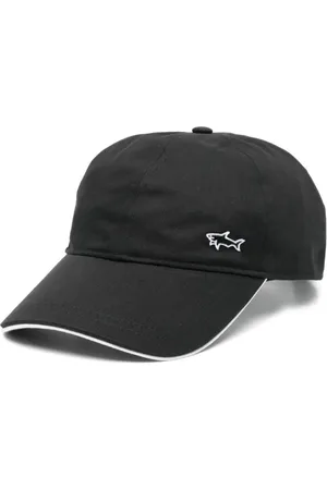 Paul & Shark Tilbehør, Herre, Sort, ONE SIZE, Bomuld, Bomuldskasket Hat Made in Italy