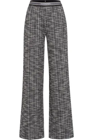 Marc Aurel Bukser, Dame, Grå, S, Uld, Grå Flare Leggings med Elastisk Talje