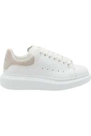 Alexander McQueen Sko, Dame, Hvid, 35 1/2 EU, Læder, Hvide Lædersneakers til Kvinder