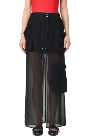 Pinko Bukser, Dame, Sort, 2XS, Georgette Nederdel