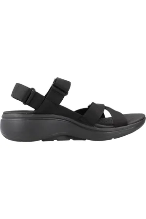 Skechers Sko, Dame, Sort, 38 EU, Behagelige Arch Fit Sandaler
