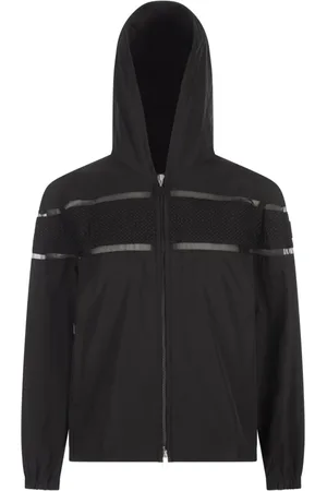 Moncler Jakke, Dame, Sort, M, Bomuld, Sort Hættetrøje med Silke Yoke