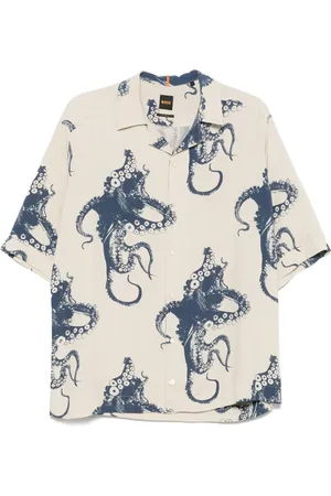 HUGO BOSS Skjorte, Herre, , L, Elegant kortærmet skjorte til mænd