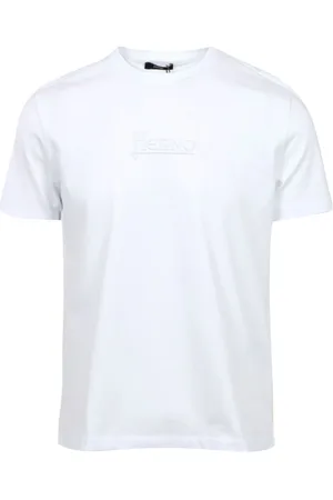 HERNO Top, Herre, Hvid, 2XL, Bomuld, Hvid Bomuld Rund Hals T-shirt