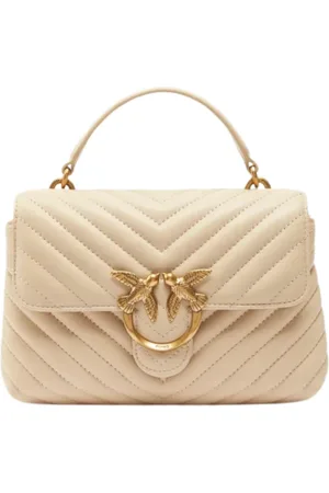 Pinko Taske, Dame, , ONE SIZE, Uld, Mini -Grå Antique Gold Taske