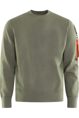 Parajumpers Sweathshirts & Hoodies, Herre, Grøn, L, Beige Crew Neck Sweater