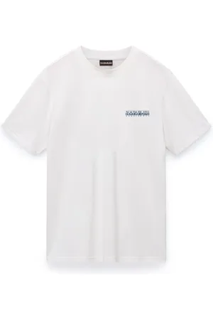 Napapijri Top, Herre, Hvid, M, Bomuld, Kortærmet Grafisk T-shirt