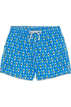 MC2 SAINT BARTH Badetøj, Herre, Blå, XL, Havblå Svømmeshorts Elastisk Talje