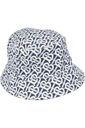 Burberry Pre-owned, Dame, Blå, ONE SIZE, Bomuld, Pre-owned Bomuld hatte