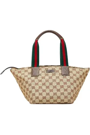 Gucci Pre-owned, Dame, , ONE SIZE, Tyl, Pre-owned Canvas totes