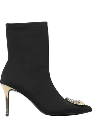 Roberto Cavalli Sko, Dame, Sort, 36 EU, Uld, Stilfulde Flade Ankelstøvler Sort
