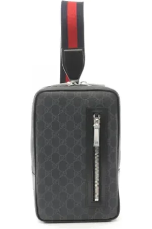 Gucci Pre-owned, Herre, Sort, ONE SIZE, Læder, Pre-owned Laeder gucci-tasker