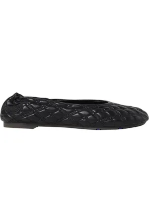 Burberry Sko, Dame, Sort, 37 EU, Sort Quiltet Loafer Flats