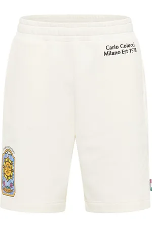 Carlo Colucci Shorts, Herre, Hvid, L, Mystisk Tarot Sweatshorts