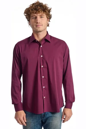 BALDININI Skjorte, Herre, Rød, 2XL, Tøj Skjorter