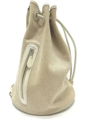 Hermès Pre-owned, Dame, Hvid, ONE SIZE, Uld, Pre-owned Laeder skuldertasker