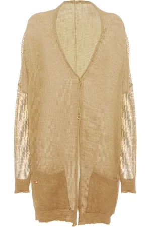 Manila Grace Strik, Dame, , XS, Uld, Stilfuld Cardigan Over Art. M435Ru