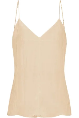 FORTE FORTE Top, Dame, Gul, S, Satin, Gul Satin Top