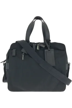 Prada Pre-owned, Herre, Sort, ONE SIZE, Uld, Pre-owned Canvas prada-tasker