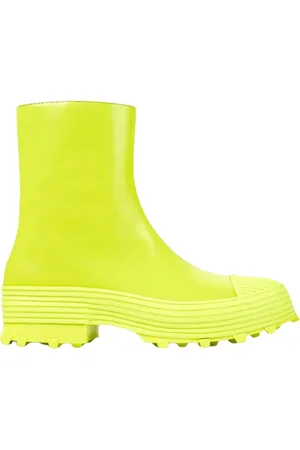 Camper Sko, Dame, Grøn, 36 EU, Læder, Neon Yellow Chunky Støvler