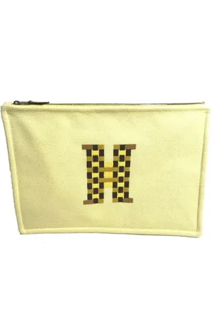 Hermès Pre-owned, Dame, Gul, ONE SIZE, Bomuld, Pre-owned Bomuld clutches