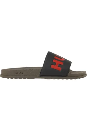 HUGO BOSS Sko, Herre, Grøn, 44 EU, Uld, Mint Slide Sandaler Stilfuld Komfortabel Mulighed