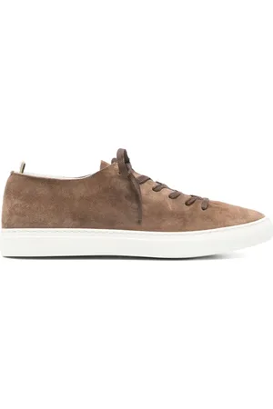 Officine creative Sko, Herre, Brun, 45 EU, Suede, Let Ruskind Sneakers