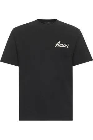 AMIRI Top, Herre, Sort, L, Bomuld, Script Logo Sort T-shirts og Polos