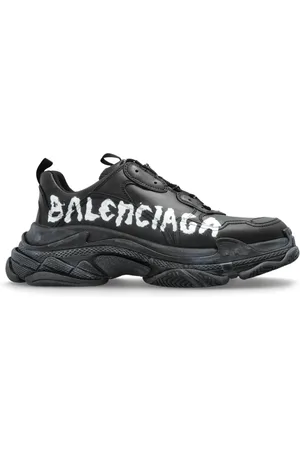 Balenciaga Sko, Herre, Sort, 46 EU, Uld, Triples S sneakers