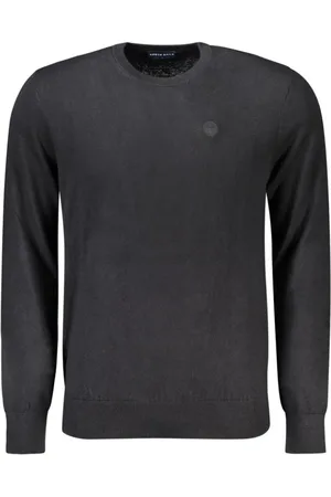 North Sails Strik, Herre, Sort, 2XL, Bomuld, Sort Bomuldssweater