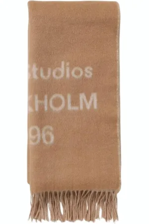 Acne Studios Tilbehør, Herre, Brun, ONE SIZE, Cashmere, Luksuriøst Brun Cashmere Blandet Tørklæde