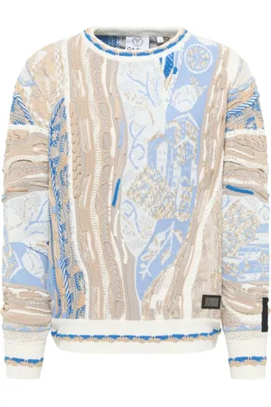 Carlo Colucci Strik, Herre, , XS, Moderne 3D Jacquard Sweater